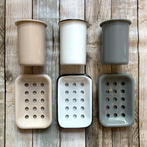 enamel-soap-dish-tumbler-set-sand-white-slate