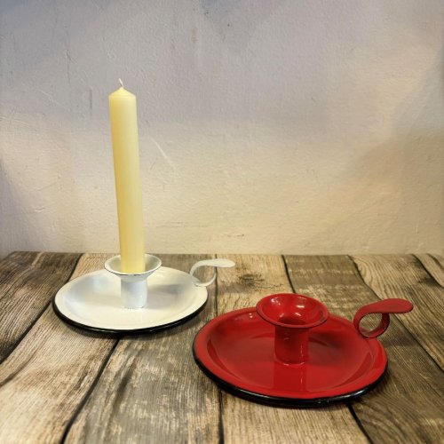 Enamel Wee Willie Winkee Candle Holder